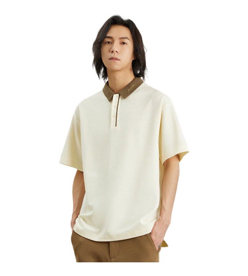 2024 Sciolto Polo Ricamate Con Colletto Risvoltato Uomini - XB5200