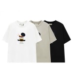 2024 Senso Progettuale Stampate T-Shirt Sciolto Girocollo Tempo Libero Uomini - ZW0665