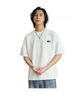 2024 Sciolto Tempo Libero  T-Shirt Ricamate Girocollo Uomini - SA637