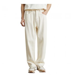 2024 Dritto Sciolto Jeans Tempo Libero Cotone Uomini - NDP6029