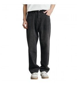 2024 Dritto Sciolto Jeans Tempo Libero Cotone Uomini - NDP6029