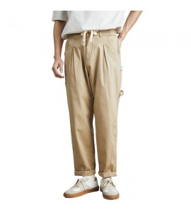 2024 Semplice Retro Pantaloni Casua Sciolto Dritto Moda Uomini - XG8890