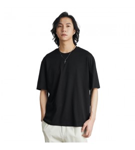 2024 Seta di Ghiaccio T-Shirt Sciolto Girocollo Sottile e Leggero Uomini - SE85053