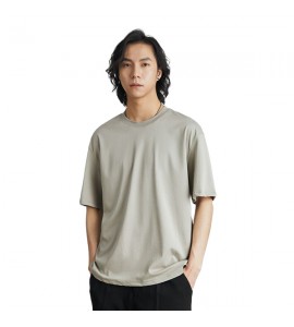 2024 Seta di Ghiaccio T-Shirt Sciolto Girocollo Sottile e Leggero Uomini - SE85053