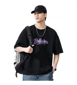 2024 Tempo Libero T-Shirt Stampate Sciolto Cotone Girocollo Uomini - XZ2680