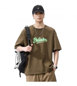 2024 Tempo Libero T-Shirt Stampate Sciolto Cotone Girocollo Uomini - XZ2680