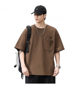 2024 Tempo Libero T-Shirt Retro Girocollo Sciolto Uomini - XZ2623