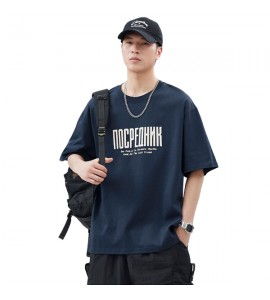 2024 Stampate T-Shirt Sciolto Cotone Tempo Libero Girocollo Uomini - XZ2681