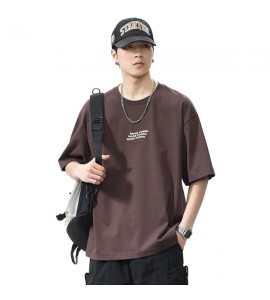 2024 Stampate T-Shirt Girocollo Tempo Libero Sciolto Uomini - XZ6223