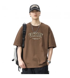 2024 Retro Cotone T-Shirt Retro Stampate Sciolto Girocollo Uomini - XZ6221