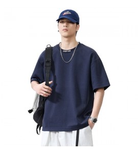 2024 Ricamate T-Shirt Semplice Girocollo Sciolto Tempo Libero Uomini - XZ6255