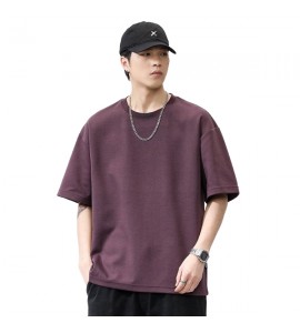 2024 Ricamate T-Shirt Semplice Girocollo Sciolto Tempo Libero Uomini - XZ6255