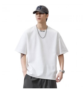 2024 Ricamate T-Shirt Semplice Girocollo Sciolto Tempo Libero Uomini - XZ6255