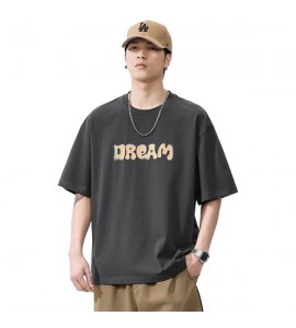 2024 Cotone T-Shirt Stampate Sciolto Girocollo Retro Uomini - XZ6208