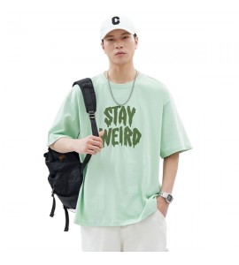 2024 Stampate T-Shirt Cotone Sciolto Girocollo Tempo Libero Uomini - XZ6273