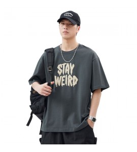 2024 Stampate T-Shirt Cotone Sciolto Girocollo Tempo Libero Uomini - XZ6273