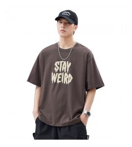 2024 Stampate T-Shirt Cotone Sciolto Girocollo Tempo Libero Uomini - XZ6273