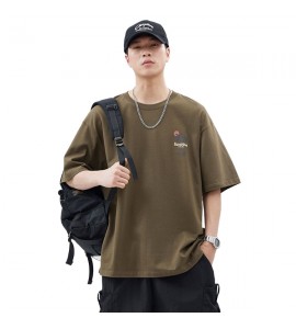 2024 Girocollo Cotone T-Shirt Stampate Sciolto Tempo Libero Uomini - XZ6236