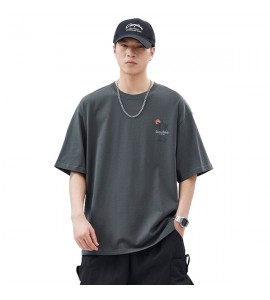 2024 Girocollo Cotone T-Shirt Stampate Sciolto Tempo Libero Uomini - XZ6236