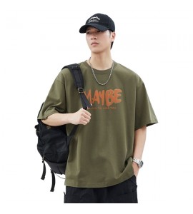 2024 Retro Semplice Stampate T-Shirt Tempo Libero Sciolto Uomini - XZ6222