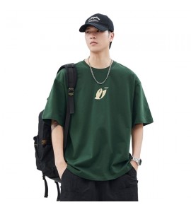 2024 Cotone T-Shirt Girocollo Sciolto Tempo Libero Uomini - XZ6209