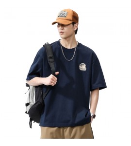 2024 Stampate Cotone T-Shirt Sciolto Girocollo Tempo Libero Uomini - XZ6225