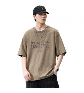 2024 Retro Nostalgie T-Shirt Stampate Sciolto Girocollo Uomini - XZ6268