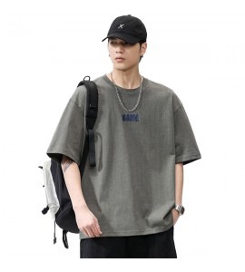 2024 Retro T-Shirt Sciolto Girocollo Tempo Libero Stampate Uomini - XZ6267