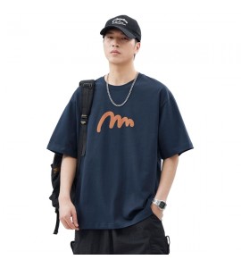 2024 T-Shirt Stampate Sciolto Semplice Girocollo Tempo Libero Uomini - XZ6261