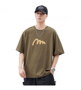 2024 T-Shirt Stampate Sciolto Semplice Girocollo Tempo Libero Uomini - XZ6261