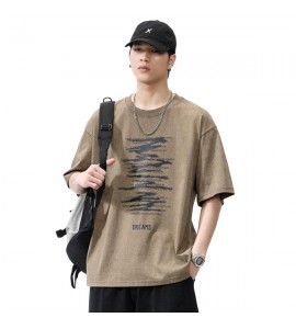 2024 Girocollo Tempo Libero T-Shirt Stampate Sciolto Uomini - XZ6269