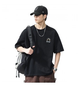 2024 Stampate Girocollo T-Shirt Sciolto Tempo Libero Cotone Uomini - XZ6220