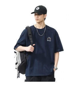 2024 Stampate Girocollo T-Shirt Sciolto Tempo Libero Cotone Uomini - XZ6220