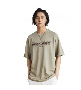 2024 Stampate T-Shirt Retro Tempo Libero Sciolto Girocollo Uomini - FC25008