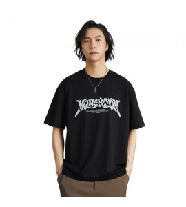 2024 Retro Stampate T-Shirt Sciolto Tempo Libero Girocollo Uomini - BJ8866