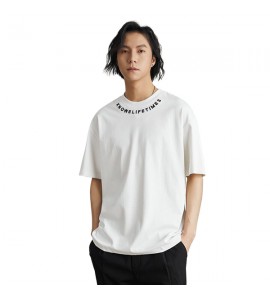 2024 Ricamate T-Shirt Seta di Ghiaccio Girocollo Sciolto Uomini - ADM8903