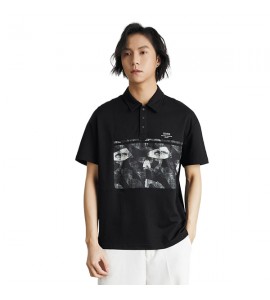 2024 Stampate Polo Tempo Libero Sciolto Con Colletto Risvoltato Uomini - SF9535