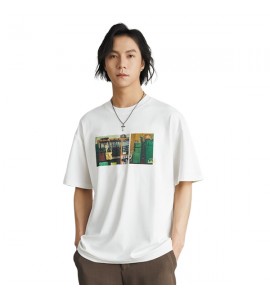 2024 Moda Stampate T-Shirt Tempo Libero Girocollo Sciolto Uomini - ADM8915