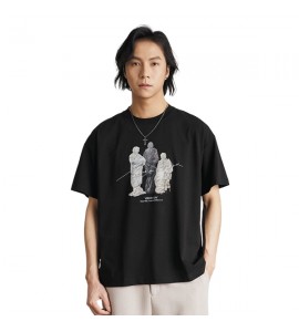 2024 Sciolto Stampate T-Shirt Tempo Libero Girocollo Uomini - MS5006