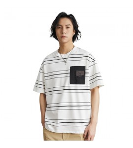 2024 A Righe Girocollo Tempo Libero T-Shirt Sciolto Uomini - ADM8907