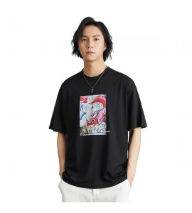 2024 Stampate T-Shirt Moda Girocollo Tempo Libero Sciolto Uomini - ADM8902