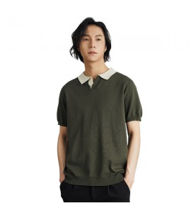 2024 Con Colletto Risvoltato Polo Sottile e Leggero Coupe Ajustée Uomini - SE75034