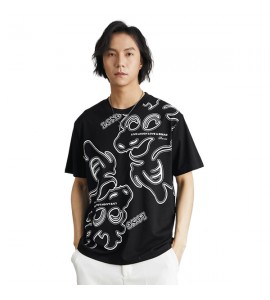 2024 Stampate T-Shirt Sciolto Girocollo Tempo Libero Uomini - BL6986