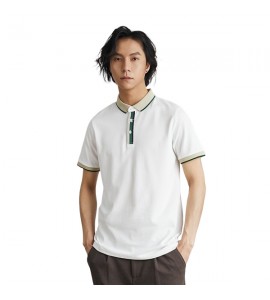 2024 Semplice Polo Coupe Ajustée Seta di Ghiaccio Uomini - SF9424