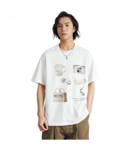 2024 Stampate T-Shirt Tempo Libero Sciolto Girocollo Uomini - ZW0502