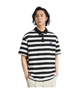 2024 A Righe Polo Sciolto Con Colletto Risvoltato Cotone Uomini - ZW7082