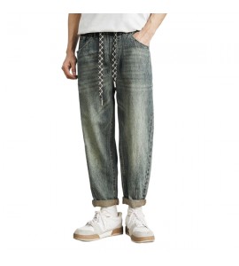 2024 Sottile e Leggero Jeans Sciolto Dritto Tempo Libero Uomini - YJH5353