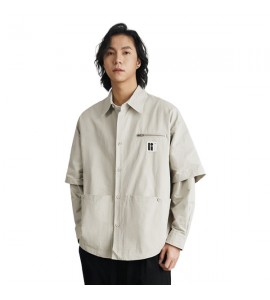 2024 Alla Moda Sciolto Camicia Con Colletto Risvoltato Uomini - HG2592