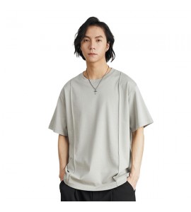 2024 Moda T-Shirt Senso Progettuale Sciolto Girocollo Tempo Libero Uomini - ZW0528