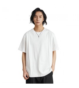 2024 Moda T-Shirt Senso Progettuale Sciolto Girocollo Tempo Libero Uomini - ZW0528